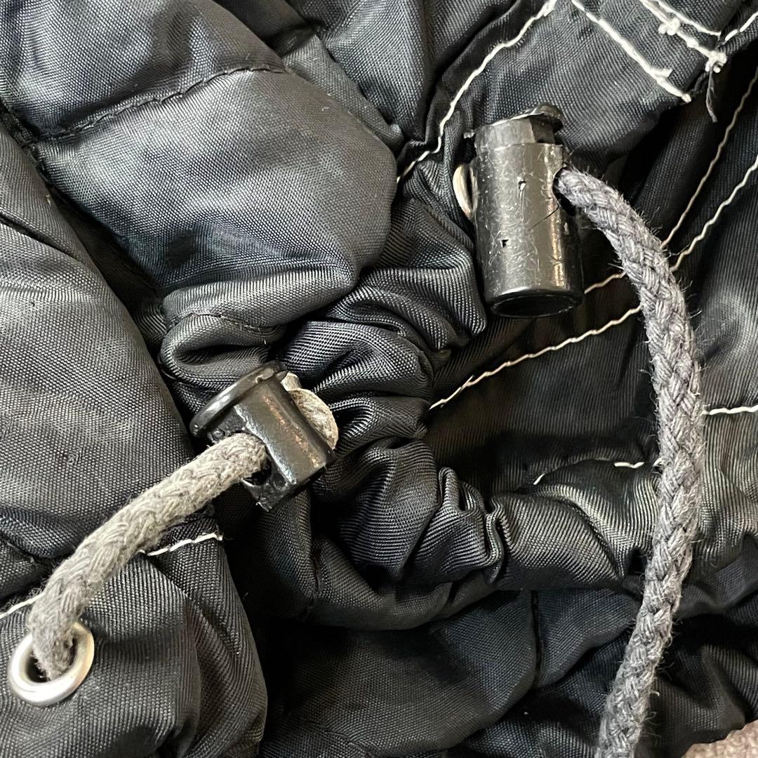 OLD ユーロ古着 ファイヤーマン 中綿 ナイロン ジャケット ブラック