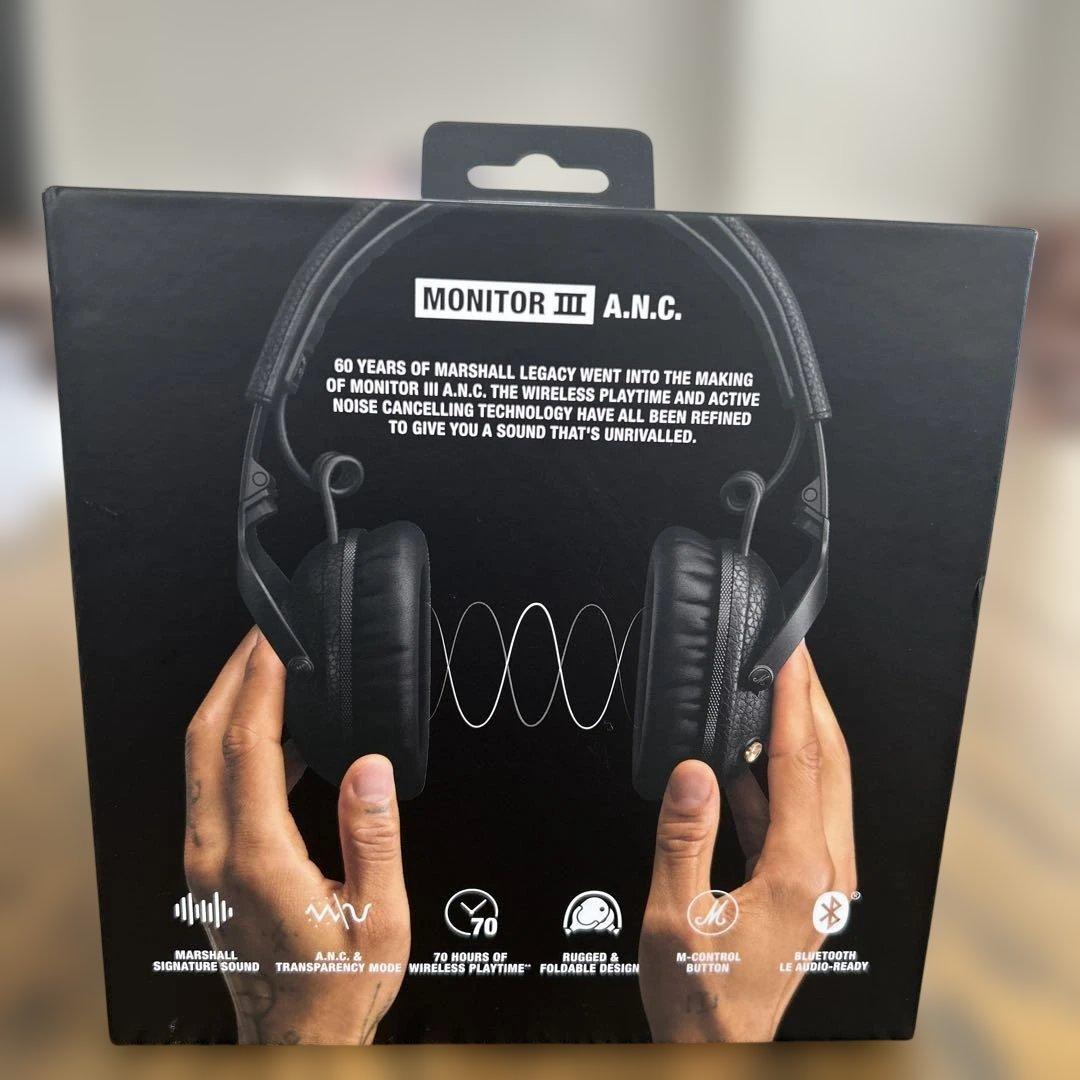 【正規品】Marshall Monitor III A.N.C. ブラック