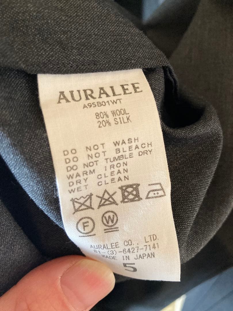 ジャケット・アウター auralee WOOL SILK TROPICAL SHIRTS JACKET