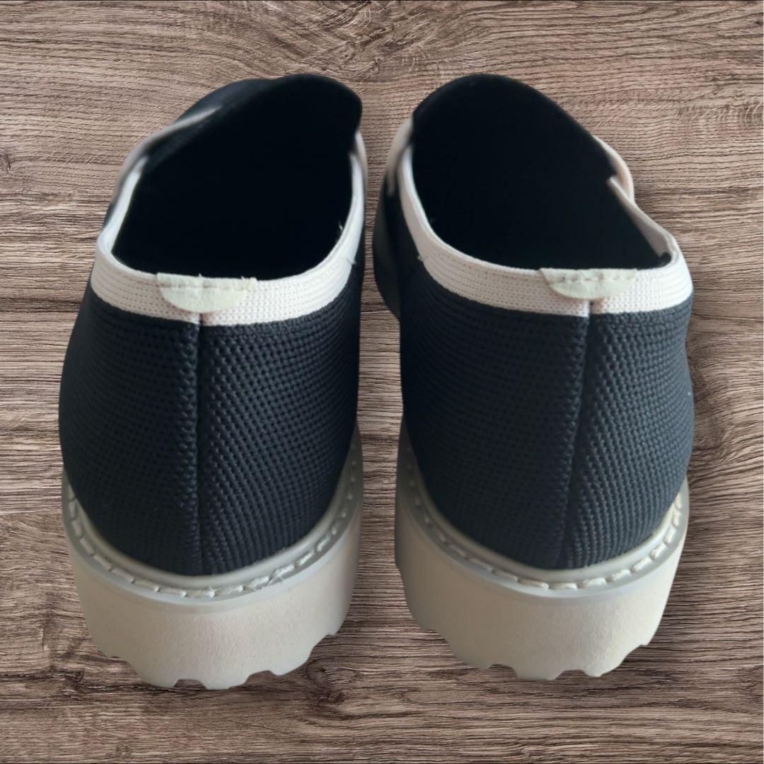 VIVAIA ビバイア　アーモンドトゥプラットフォームトラックソールローファー