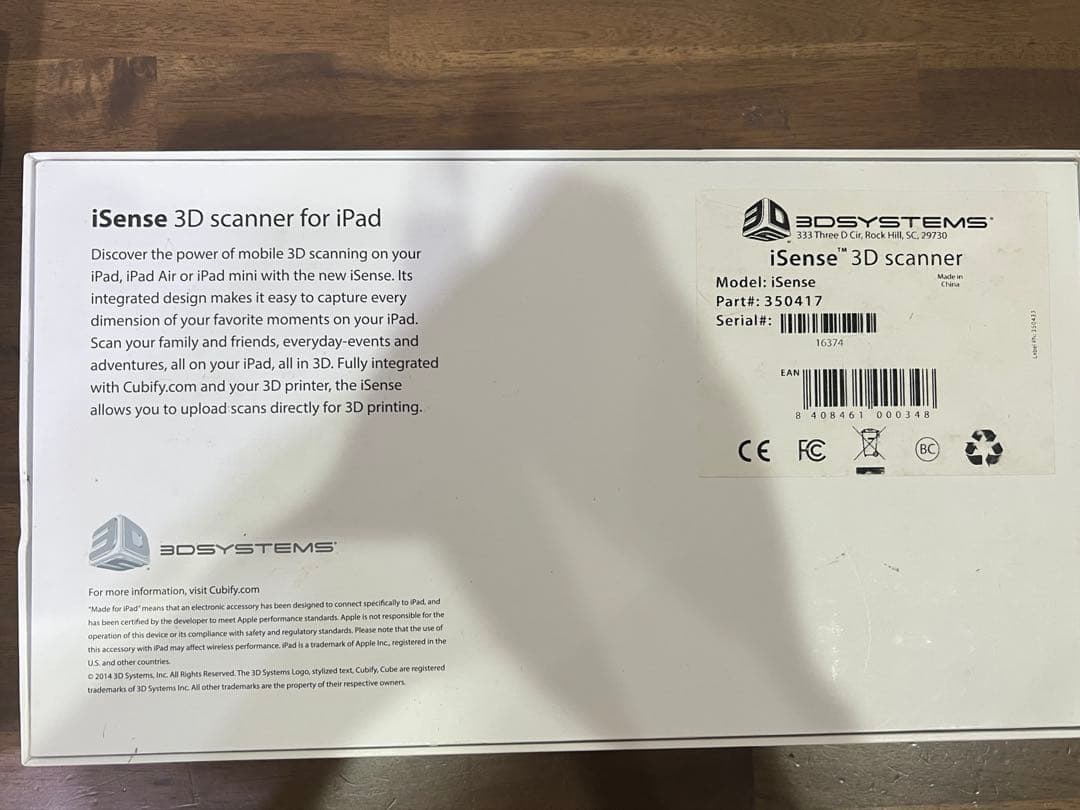 スキャナー iSense 3D Scanner for iPad mini