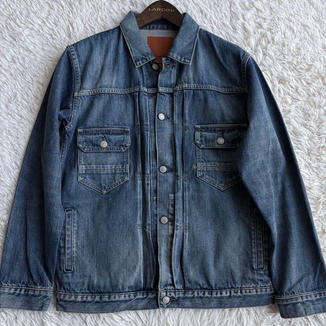 美品 デンハム デニムジャケット 2024年製 TRACE CURVING M