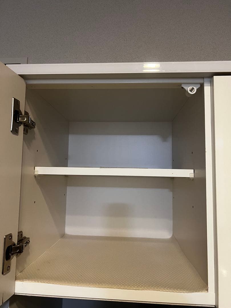 タイムセール⚪︎ホワイト 食器棚・キッチンカウンター 引き戸付き