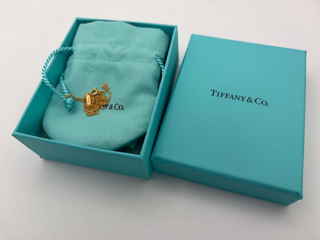 ティファニー ネックレス チェーン 18K イエローゴールド 750 45cm