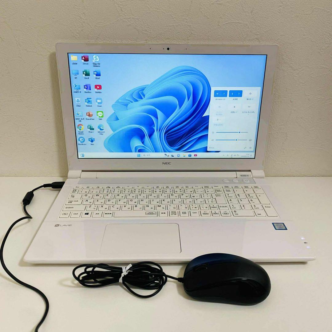 Y58 NECノートパソコンSSD第7世代高速Windows11オフィス2024