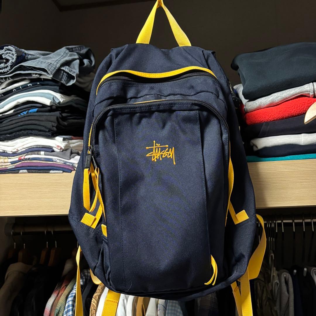 90s old stussy 紺タグ バックパック リュック