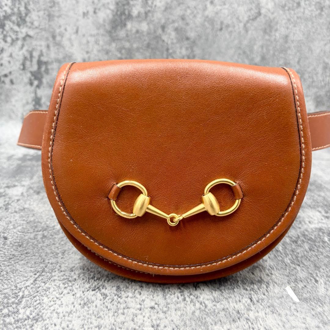 ✨極美品✨GUCCI ホースビット ボディバッグ ウエスト レザー ブラウン