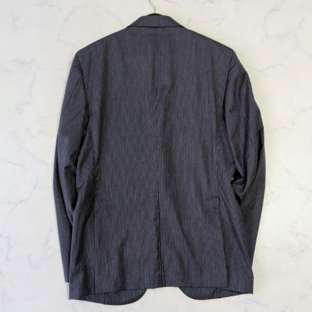ロロピアーナ テーラードジャケット ストライプ 3B イタリア製 メリノウール