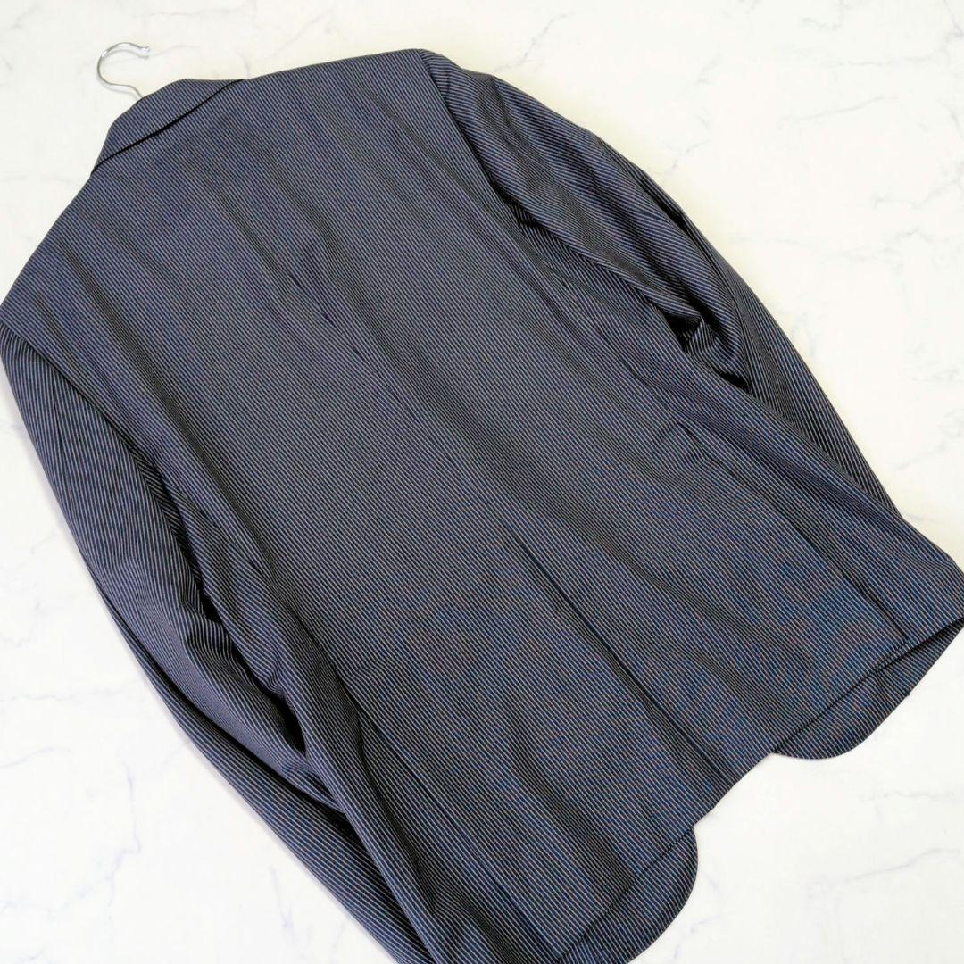 ロロピアーナ テーラードジャケット ストライプ 3B イタリア製 メリノウール