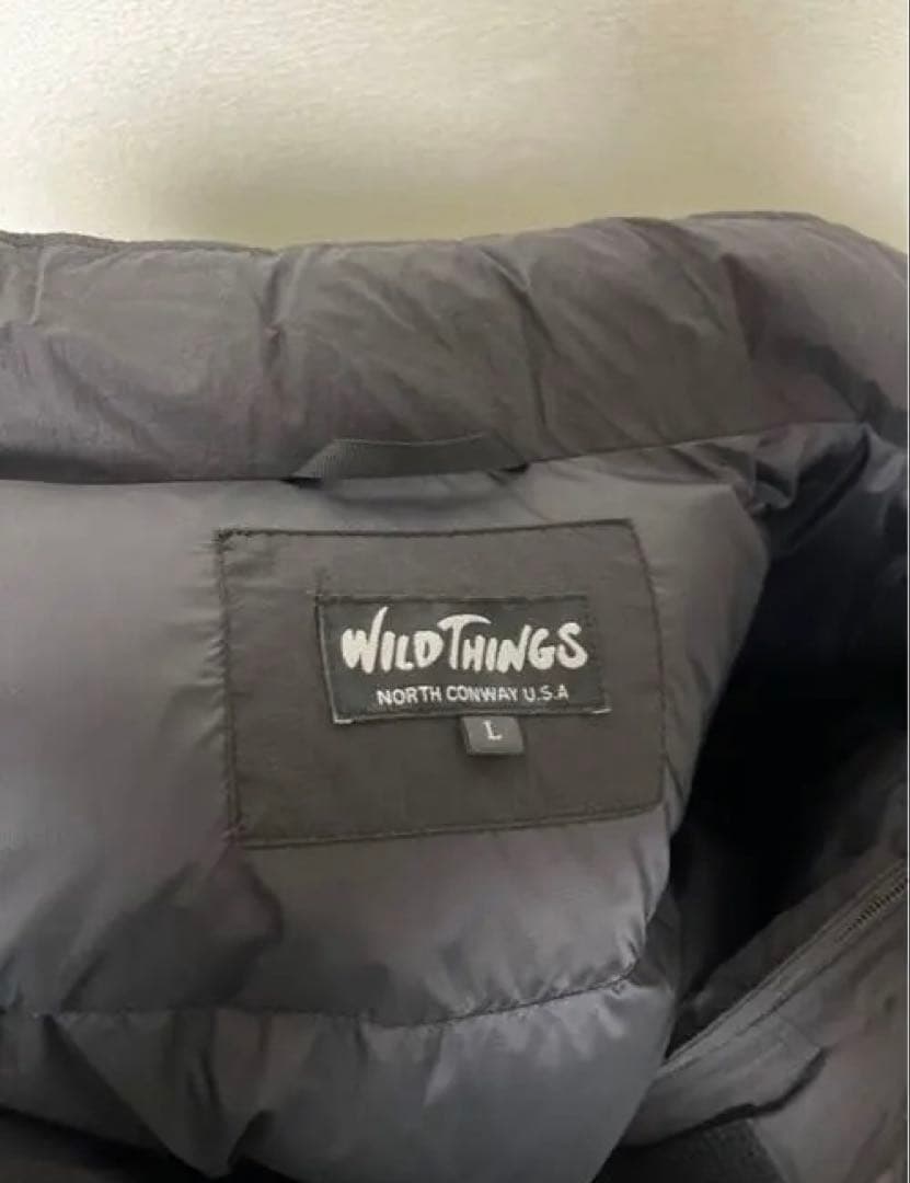 WILD THINGS ブラック ダウンジャケット