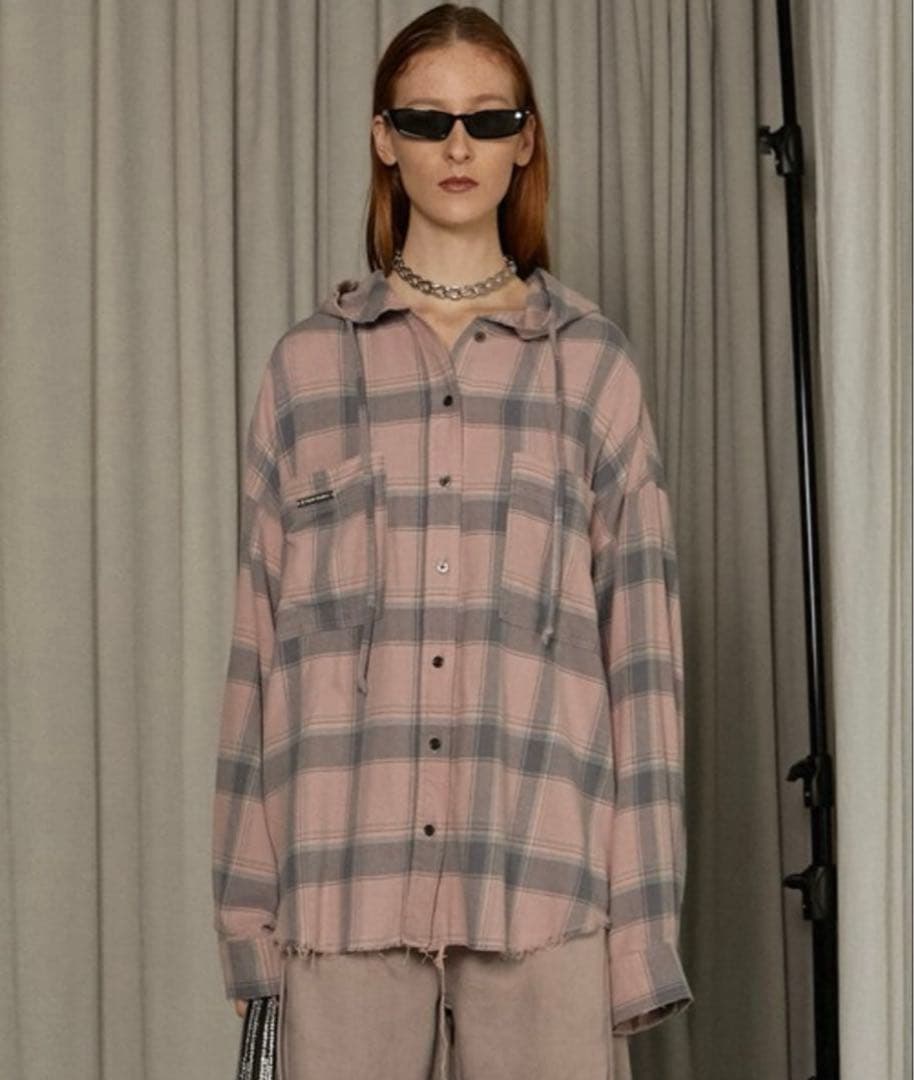 PRANK PROJECT Hooded Check Shirt 新品タグ付き