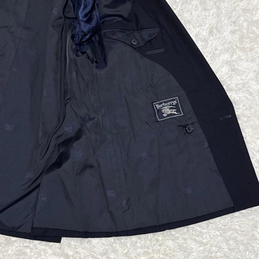 【なかじん！】バーバリーズ ジャケット L ダブルブレスト 紺ブレ