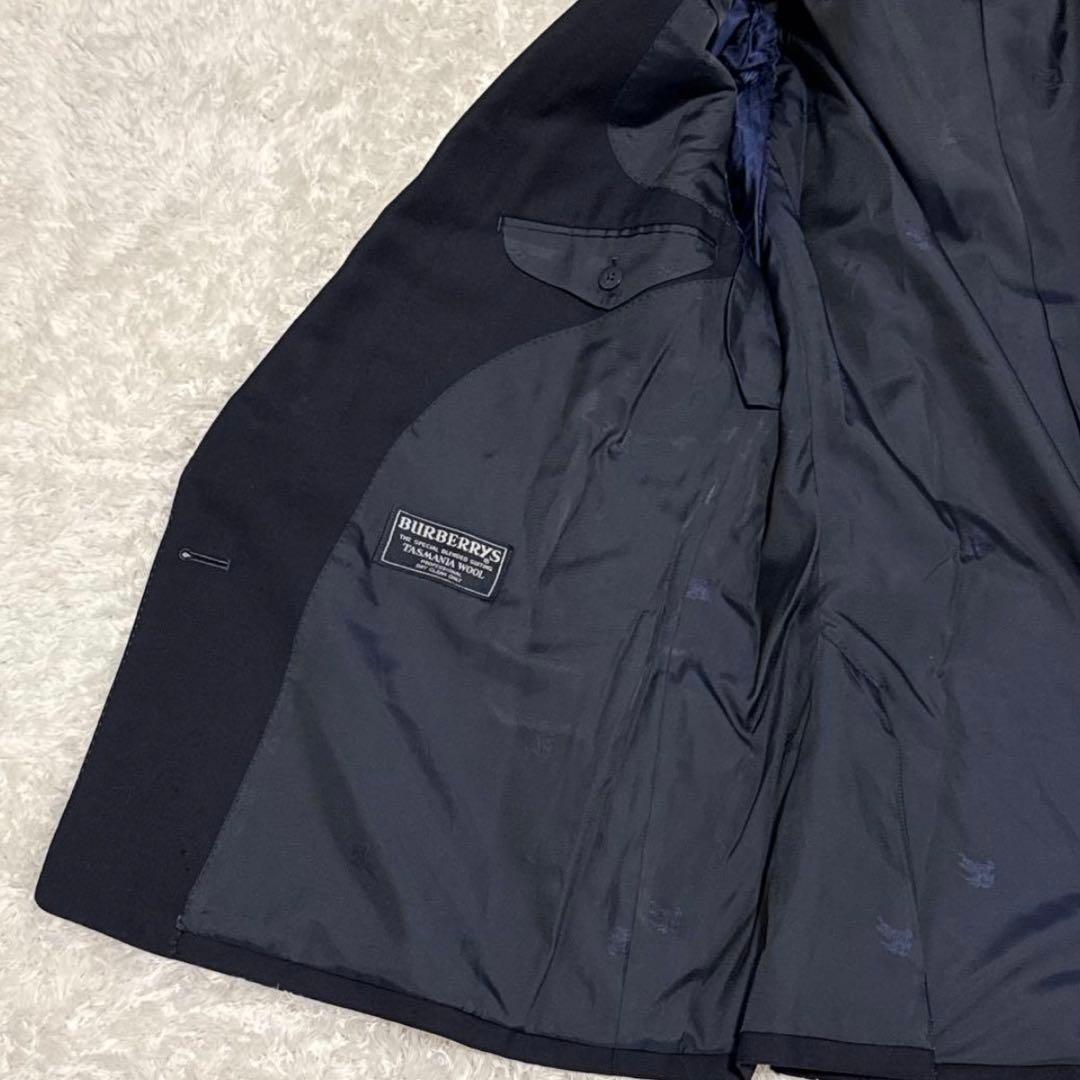 【なかじん！】バーバリーズ ジャケット L ダブルブレスト 紺ブレ