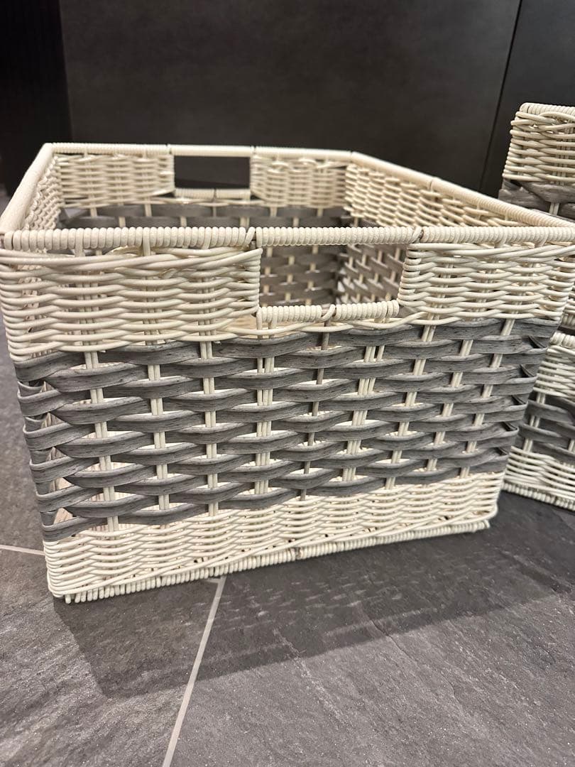 【ほぼ未使用】ACTUS アクタス　RECTバスケット4点セット 収納かご