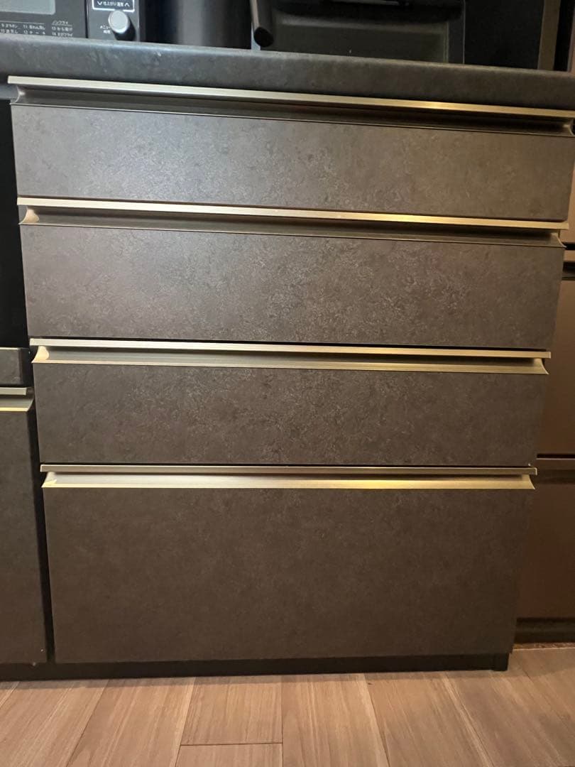 ニトリ　食器棚　ブラック