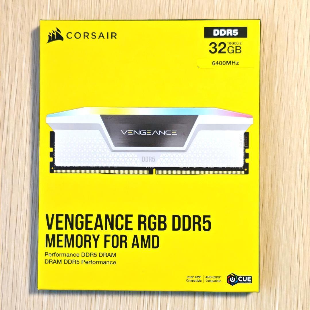 メモリー CORSAIR DDR5 VENGEANCE RGB 32GB 16GBx2