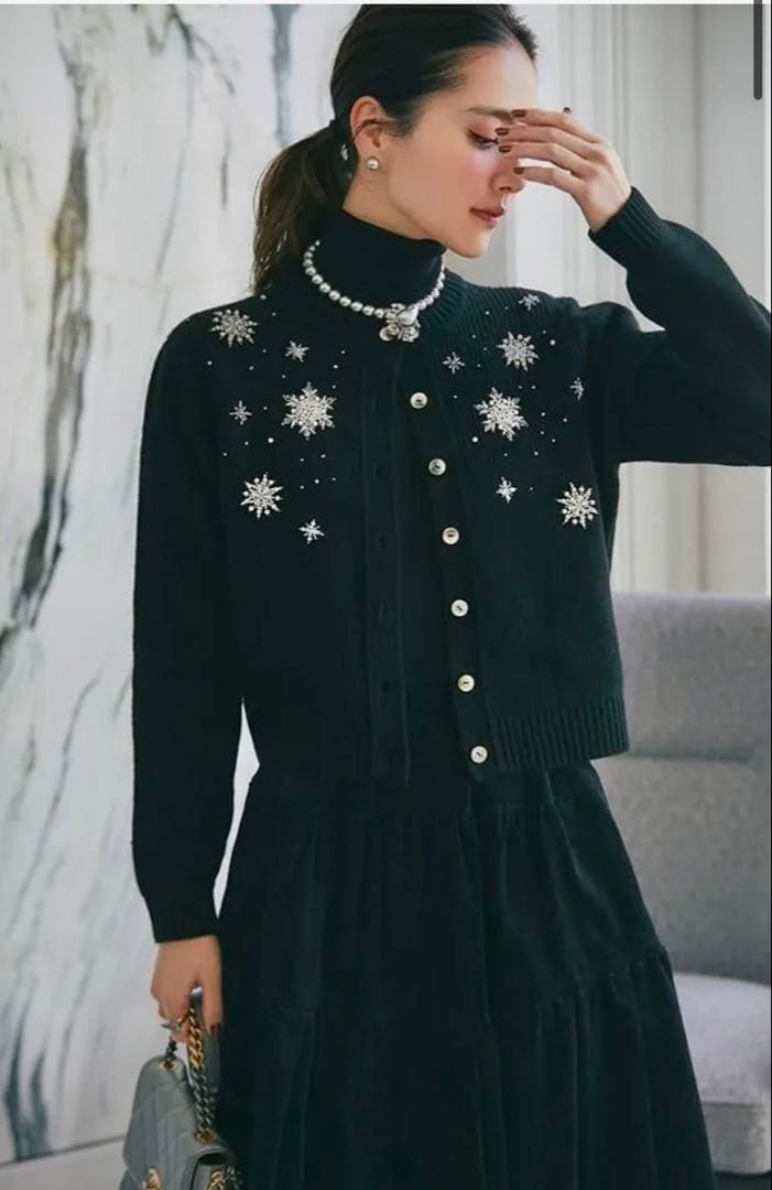 SEVENTEN by MIHO KAWAHITO スノーフレイクカーディガン