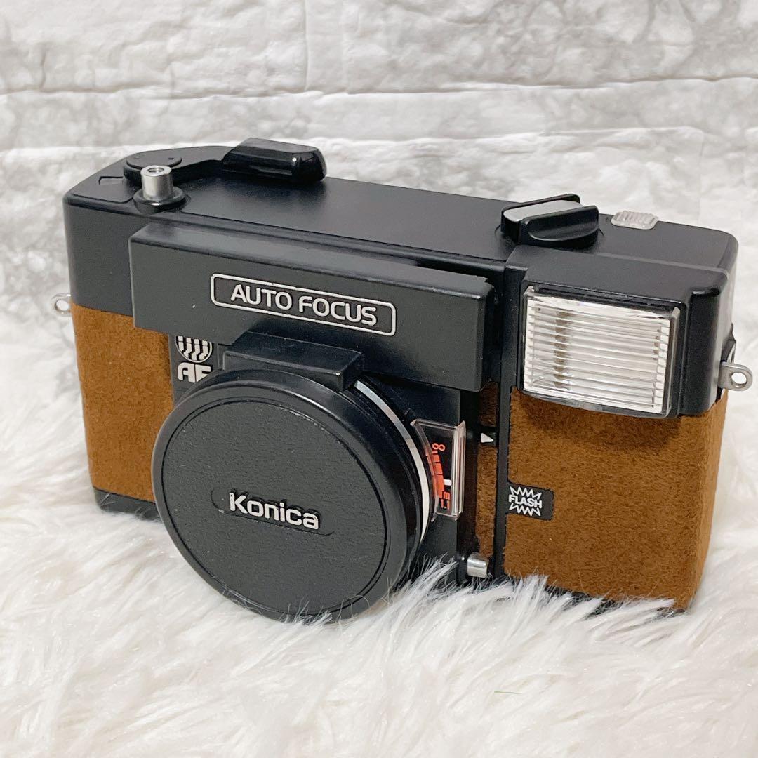 完動美品 コニカ KONICA C35 AF 限定 ブラウン レトロ カメラ