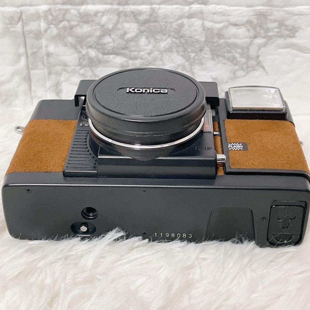 完動美品 コニカ KONICA C35 AF 限定 ブラウン レトロ カメラ