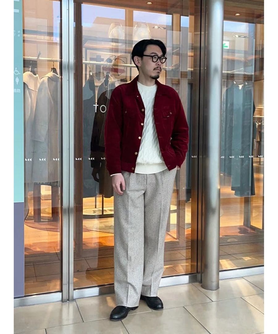 【新品タグ付】 ウール ケーブル ニット ホワイト L TOMORROWLAND