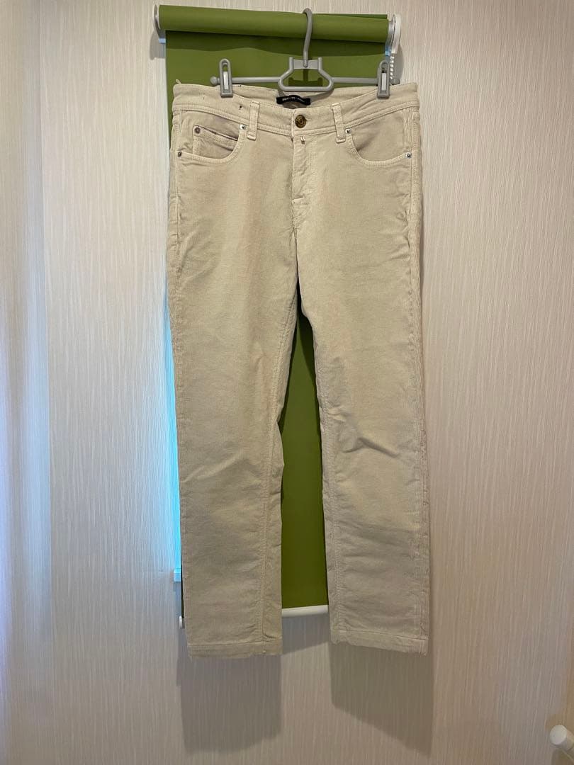 ★超美品★ BRIGLIA 1949 RIBOTコーデュロイ 46 アイボリー