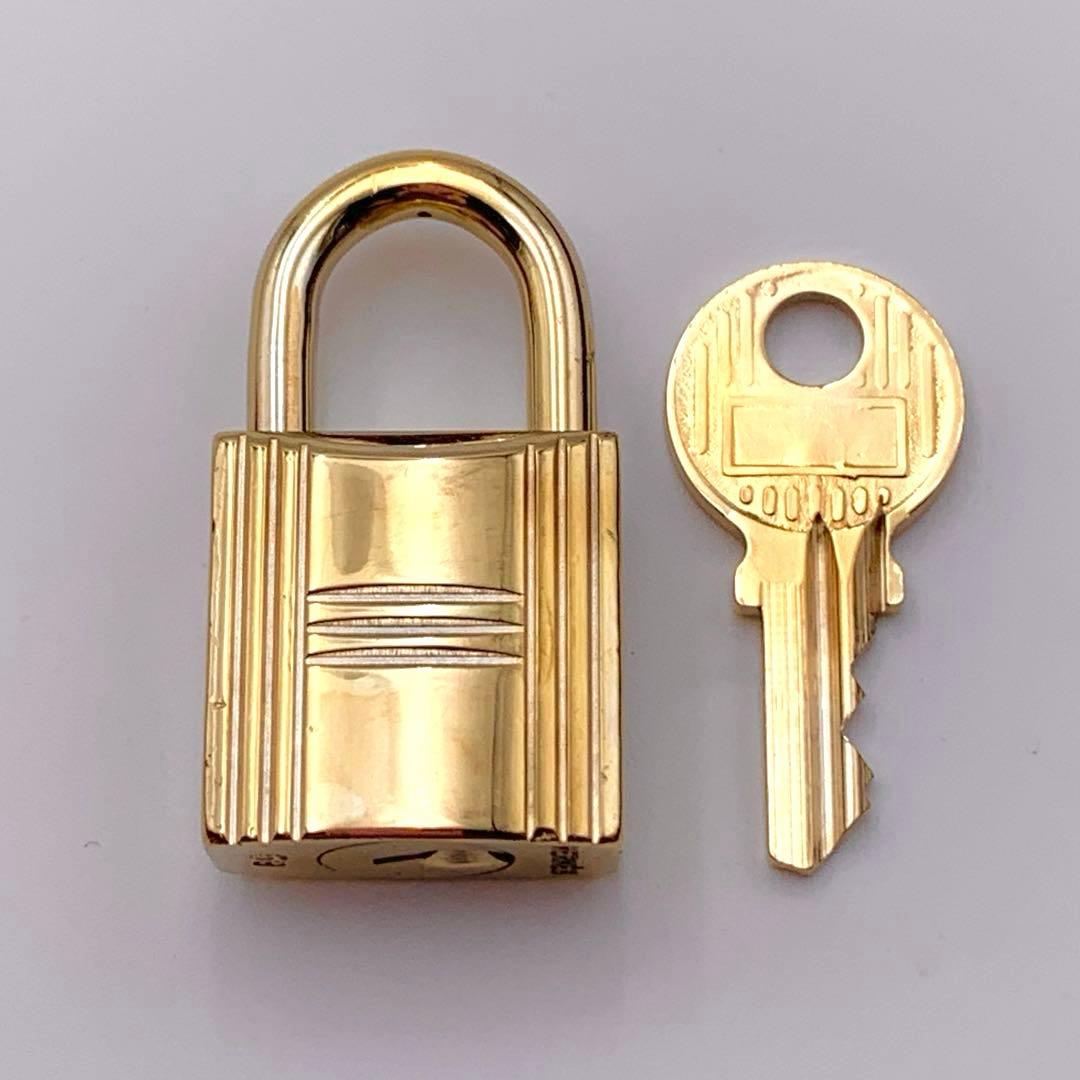 HERMES エルメス カデナ 59番 ゴールド 24Kメッキ 鍵付き 南京錠