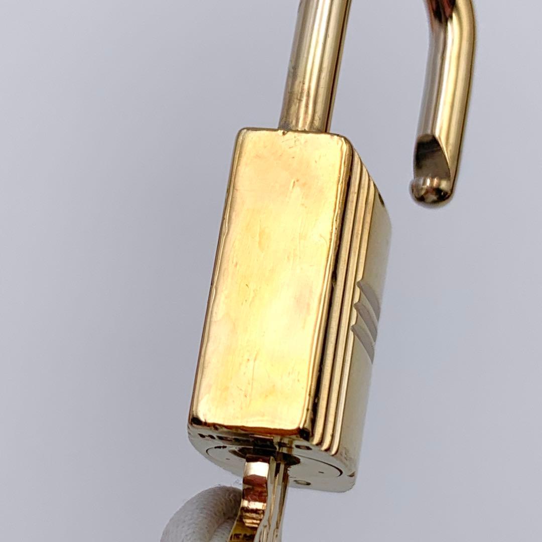 HERMES エルメス カデナ 59番 ゴールド 24Kメッキ 鍵付き 南京錠