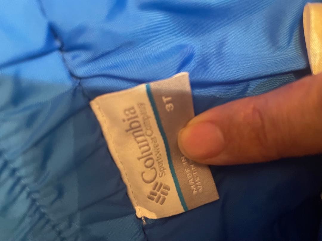 【すぐ雪山行けるセットです】Columbia スキーウェアセット 3T 青色