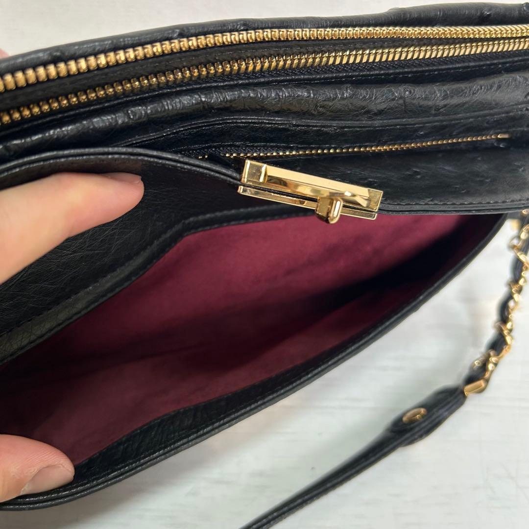 極美品 Crystal Reptiles パーティーバッグ ハンドバッグ 本革製