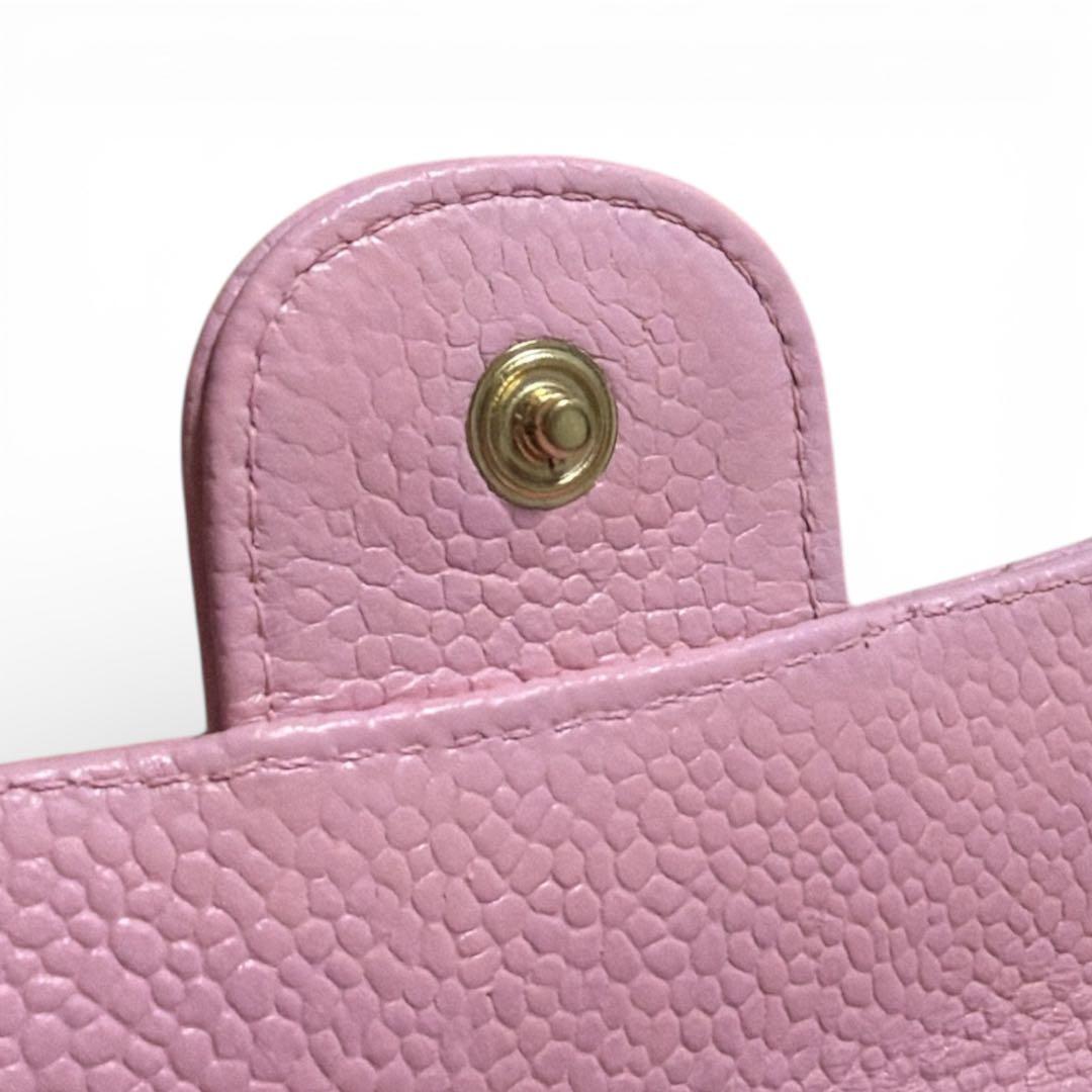 【CHANEL】シャネルiPhone14proケース☆マトラッセ キャビアスキン