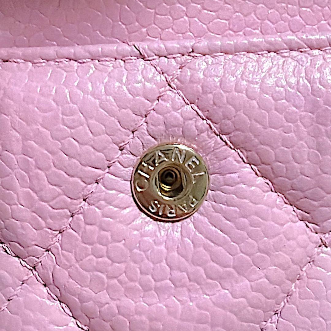 【CHANEL】シャネルiPhone14proケース☆マトラッセ キャビアスキン