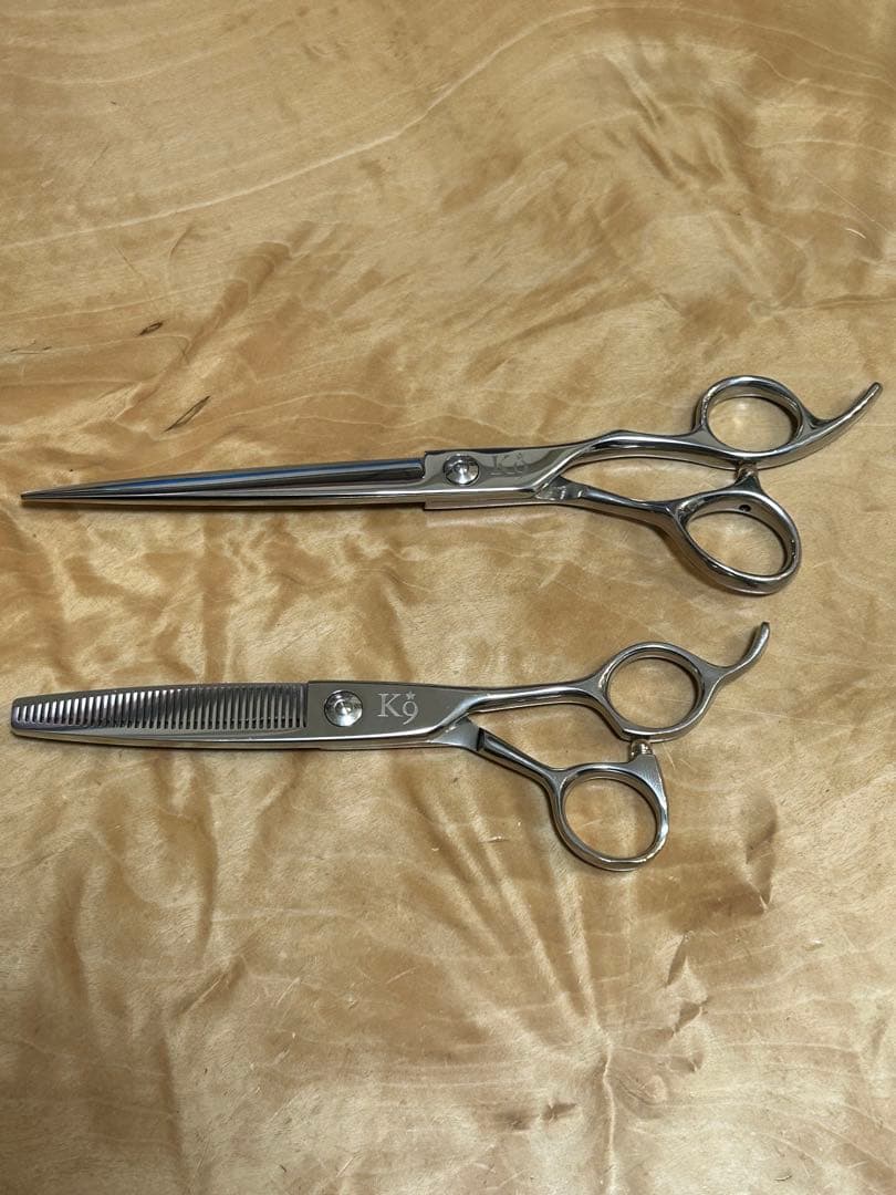 ☆飛燕　ペット用シザー ・セニング、ケースセット♪