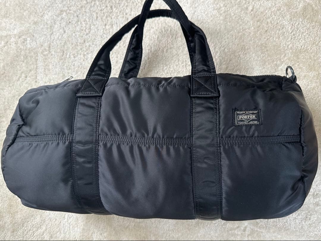 [美品]廃盤 ポーター タンカー ボストンバッグ ダッフル 2way ブラック