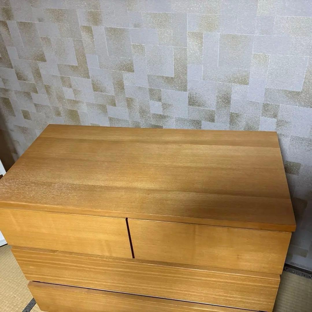 無印良品チェスト　脚付き　廃盤 たのメル便込み