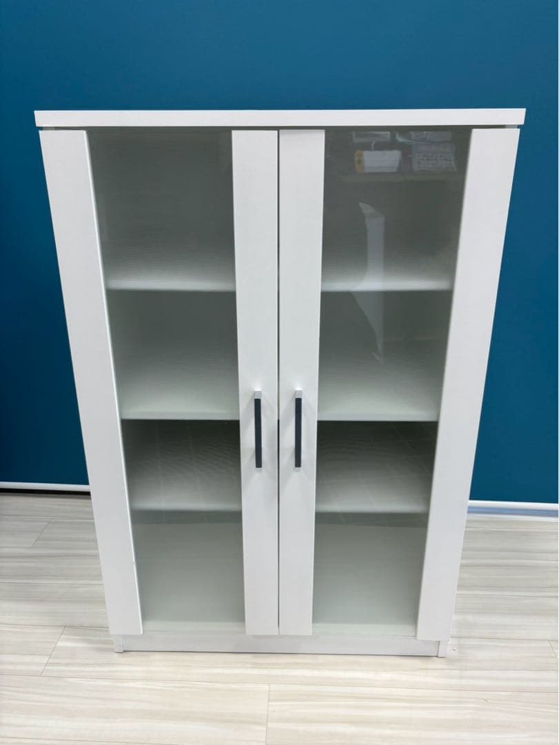 ⭐︎値下げ中⭐︎ニトリ ガラス扉 キャビネット レンジ台 食器棚 NITORI