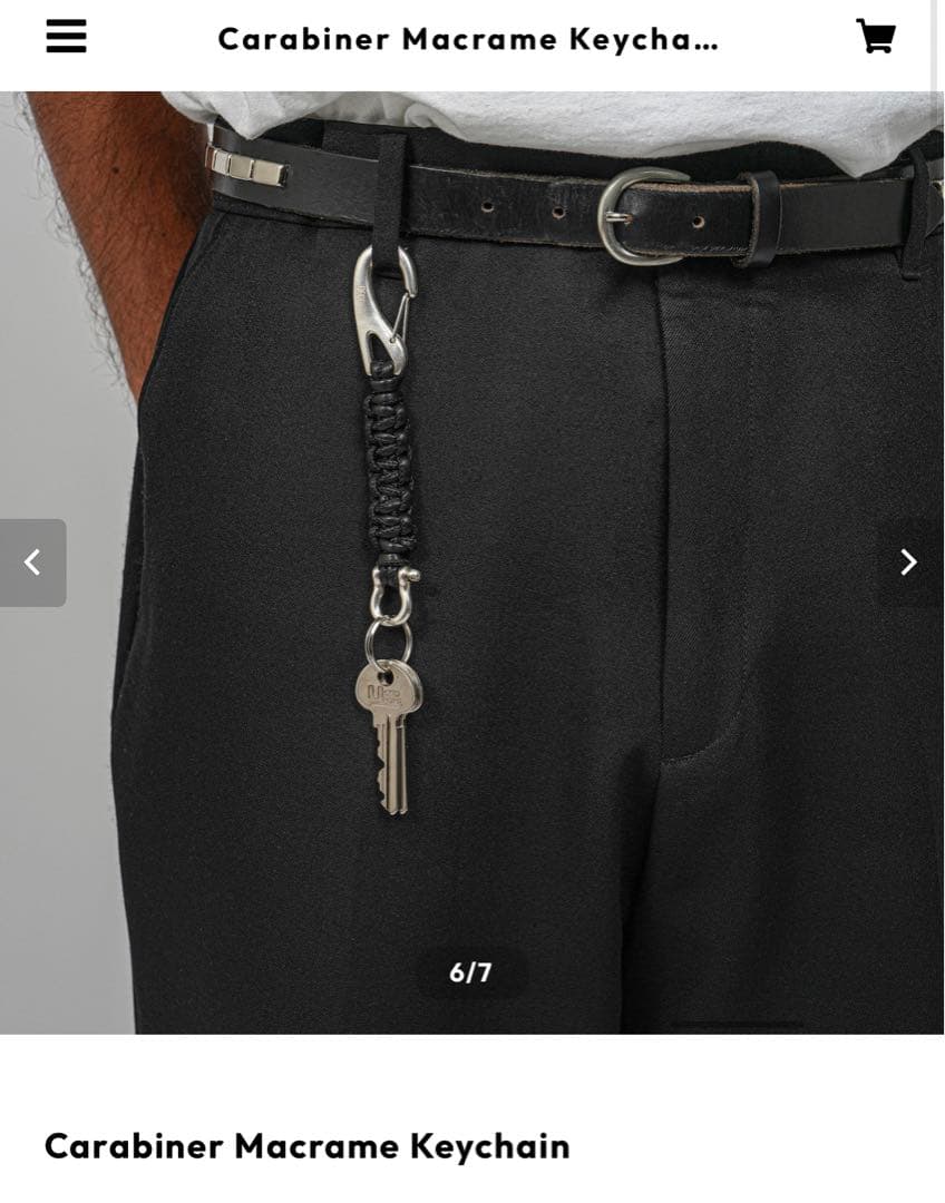 小物 DECi Carabiner Macrame Keychain OVY