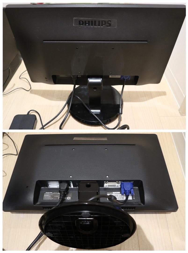 ASUSパソコンD320SF & フィリップスディスプレイセット（中古）