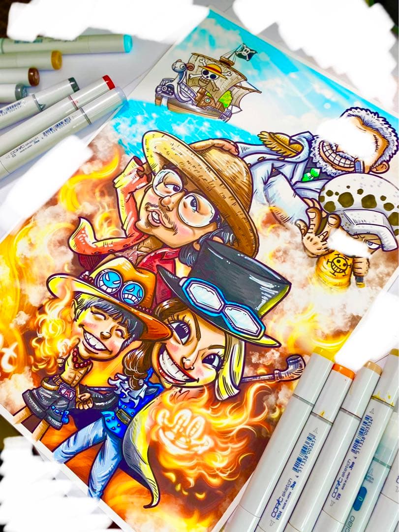 世界で1枚のオーダーメイド似顔絵★★プレミアムver★ウェディングスタイル