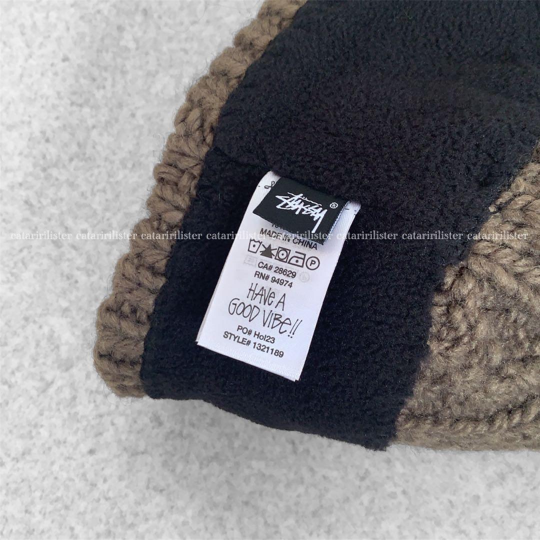 Stussy Skullcap Cable Knit Brown ビーニー 新品