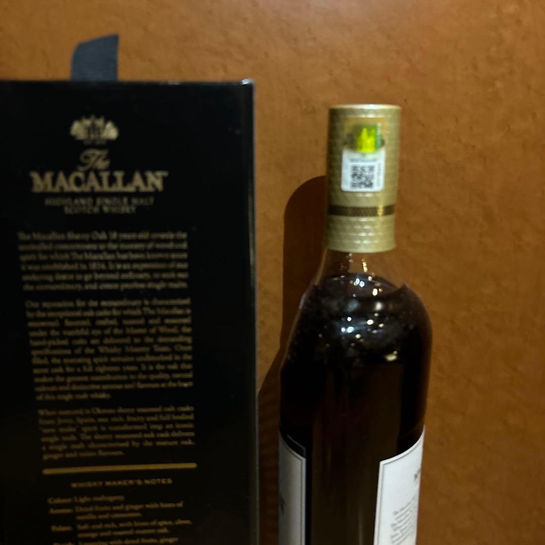 ウイスキー Macallan 18 Year Old Sherry Oak 700ml