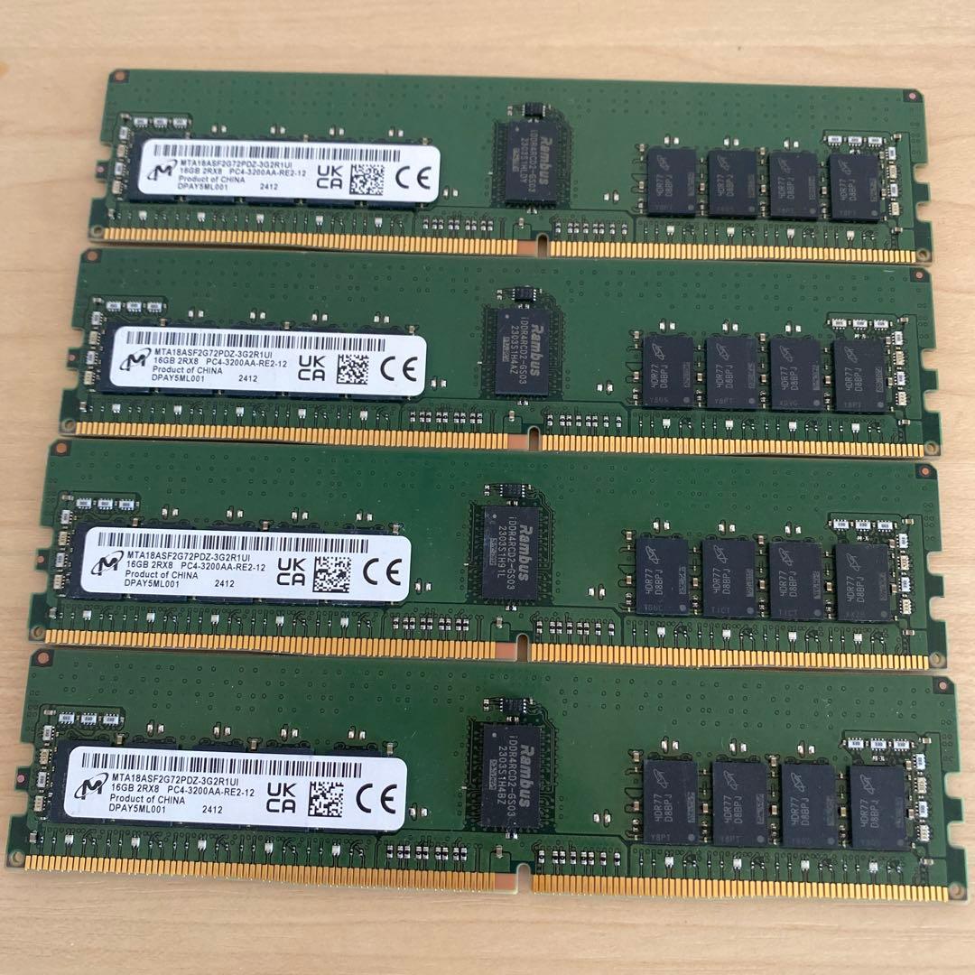 m*o様 メモリー 16GB 2RX8 PC4-3200AA-RE2-12