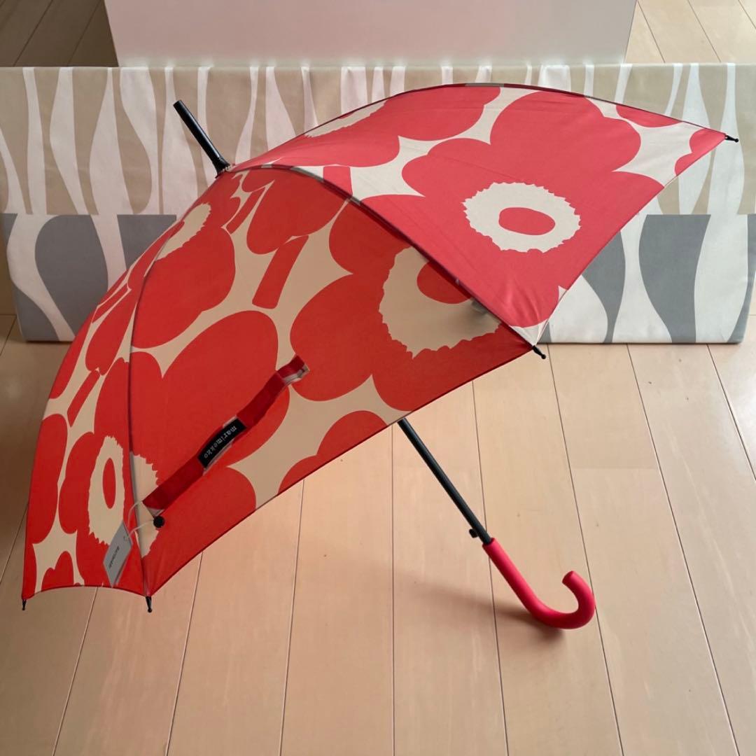 新品 マリメッコ Stick Pieni Unikko ウニッコ 長傘 ピンク