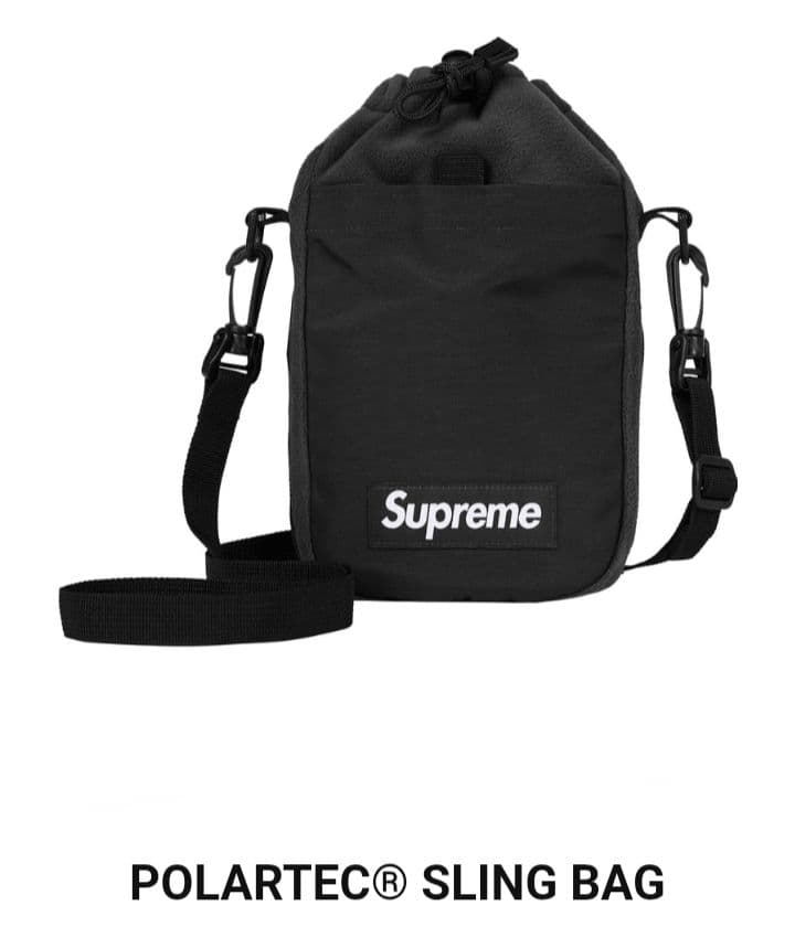 Supreme / Polartec Sling Bag (黒)