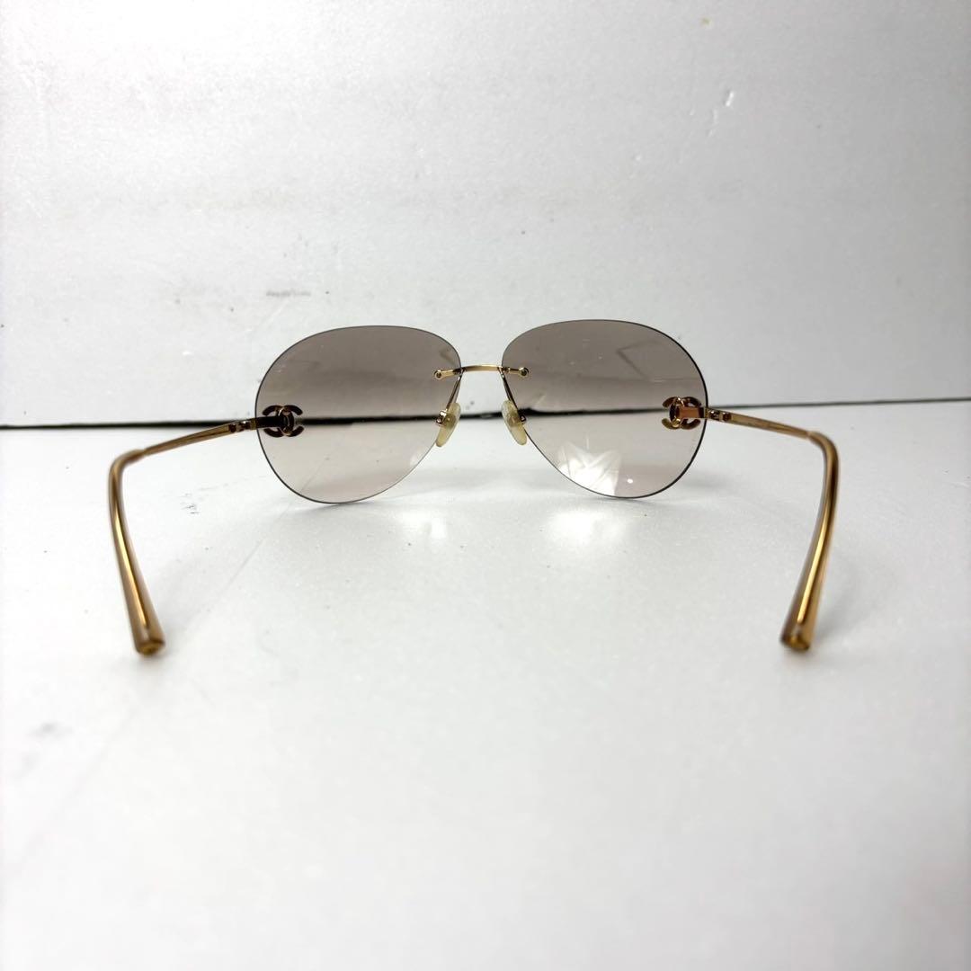 付属品付き✨️CHANEL サングラス リムレス 4108-B