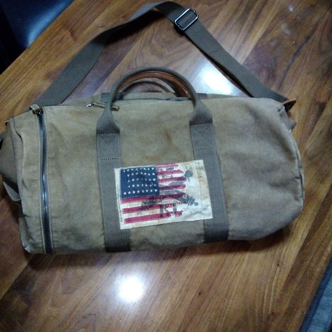 た*た様 ポロジーンズ2Wayボストンバッグ　星条旗ラルフローレン　ヴィンテージ