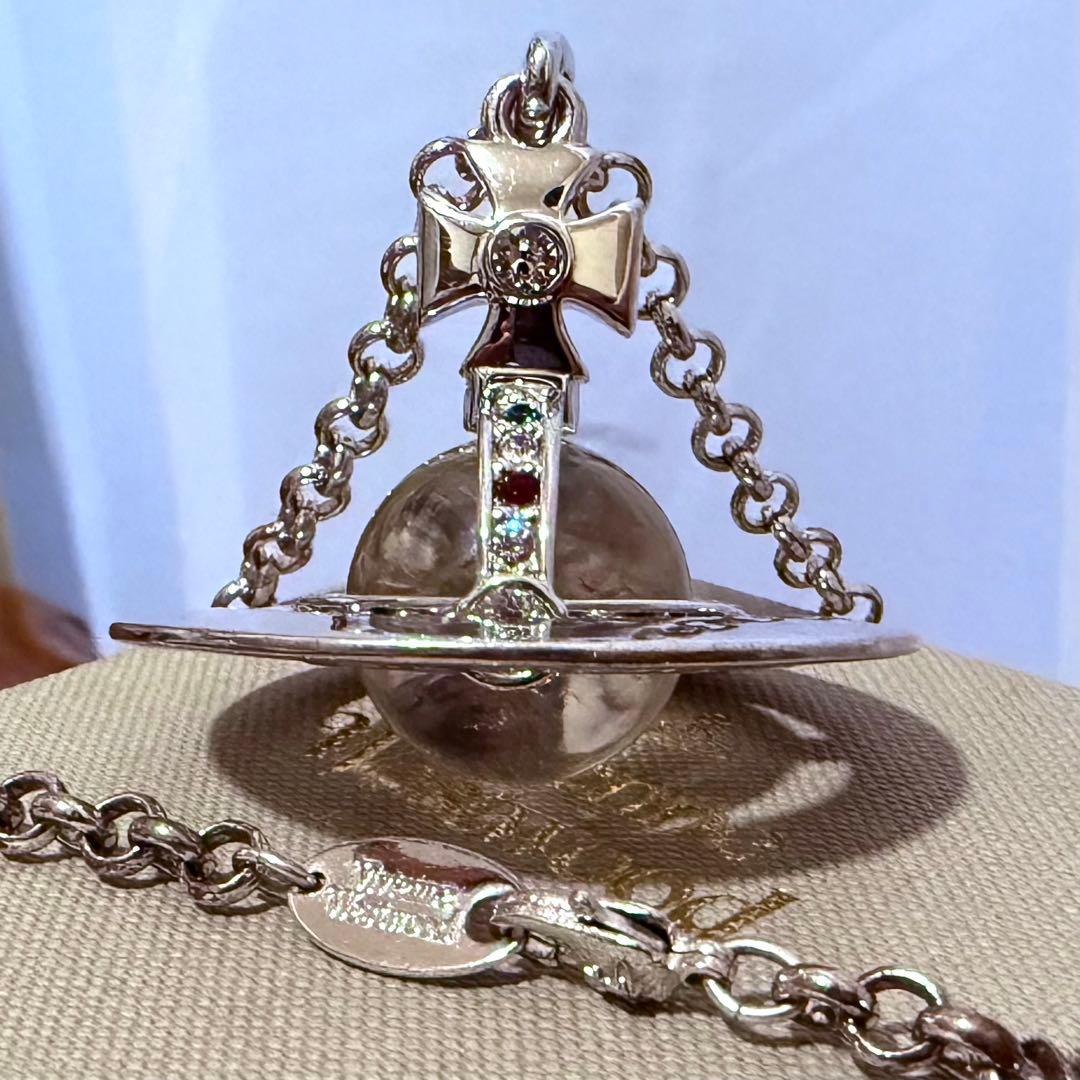 正規美品お箱付 Vivienne Westwoodニュースモールオーブシルバー