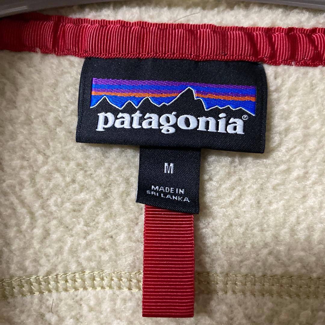 メ*4様 patagonia フリースベスト M クリーム色