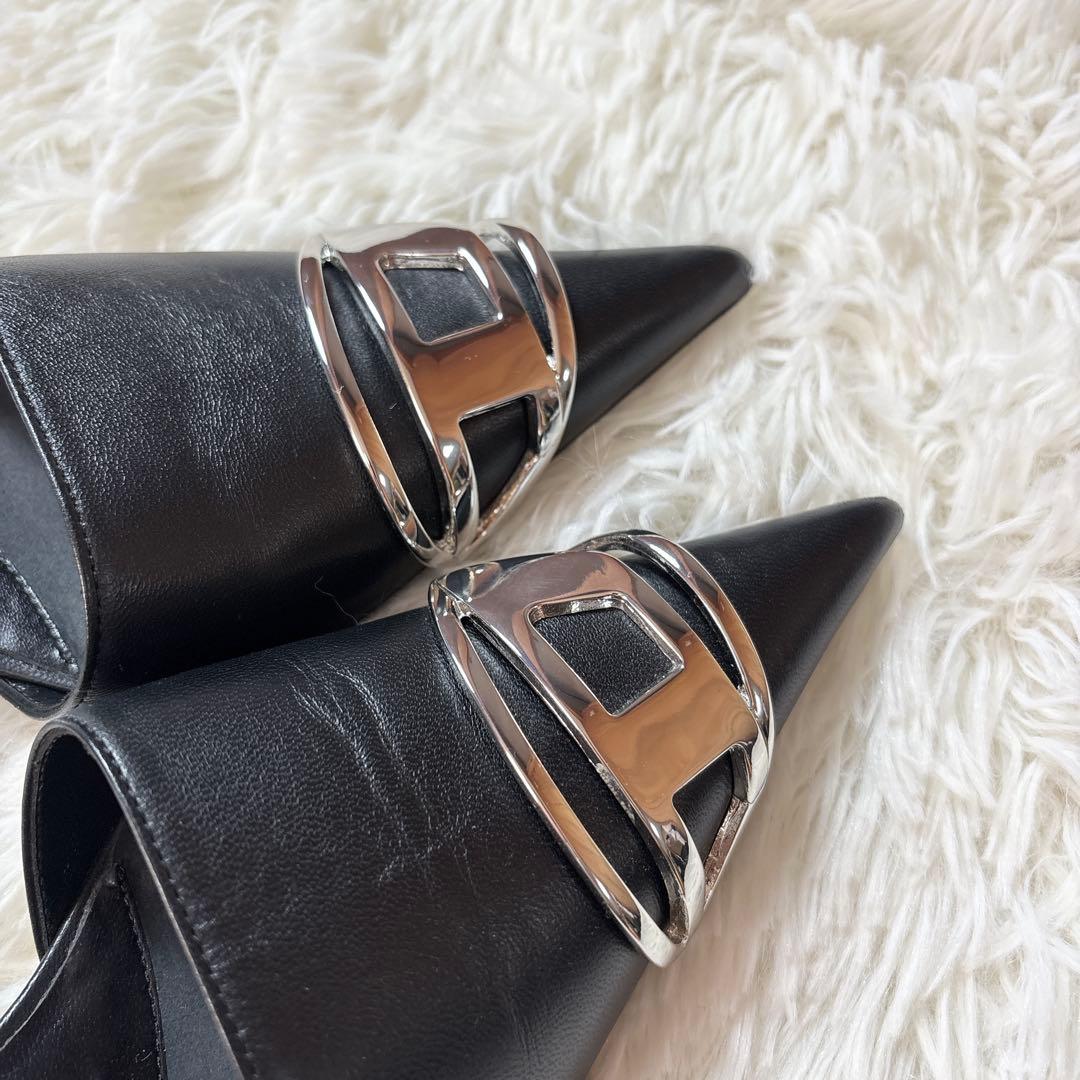 ☆美品☆DIESEL ディーゼル D-VENUS ミュール ハイヒール Dロゴ