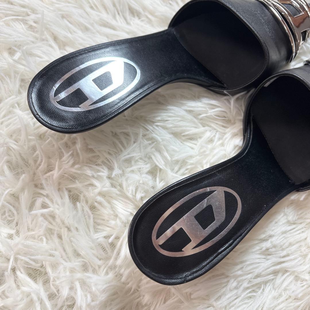 ☆美品☆DIESEL ディーゼル D-VENUS ミュール ハイヒール Dロゴ