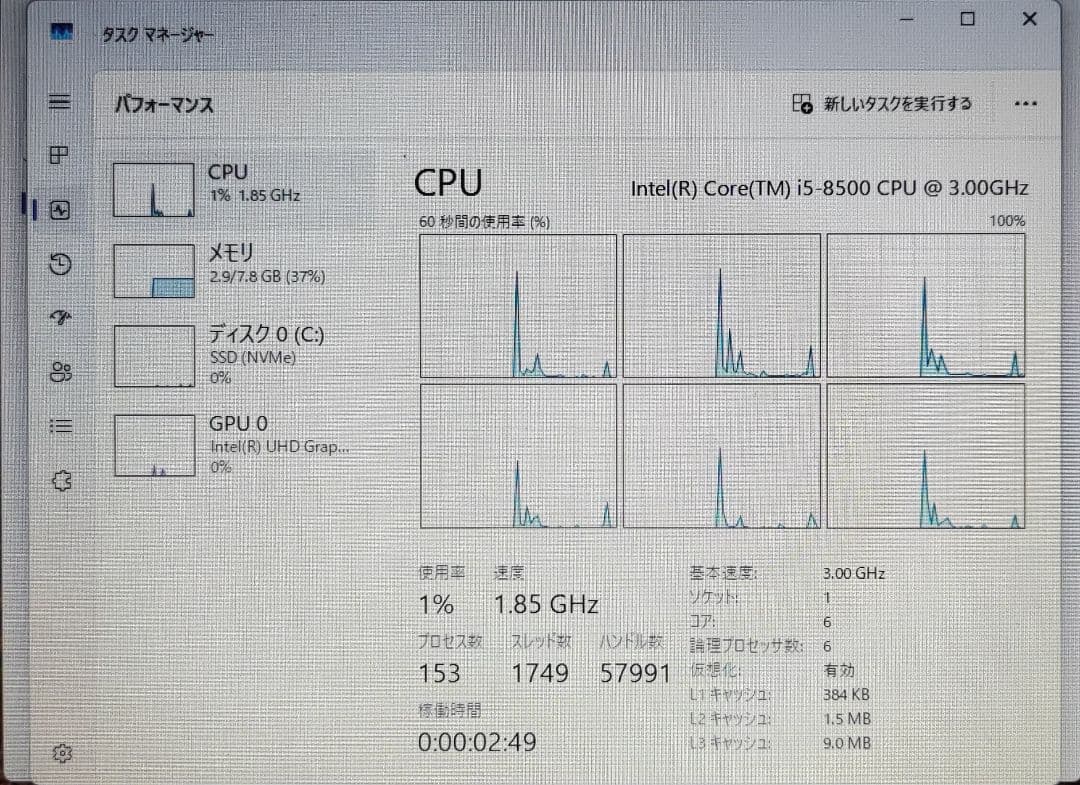 HP ProDesk 400 G5 SFF(i5 8500/8GB) 送料込み